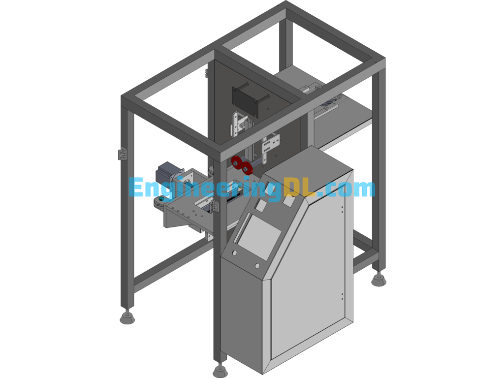 Electric Three-Side Seal Servo Packaging Machine SolidWorks Free Download