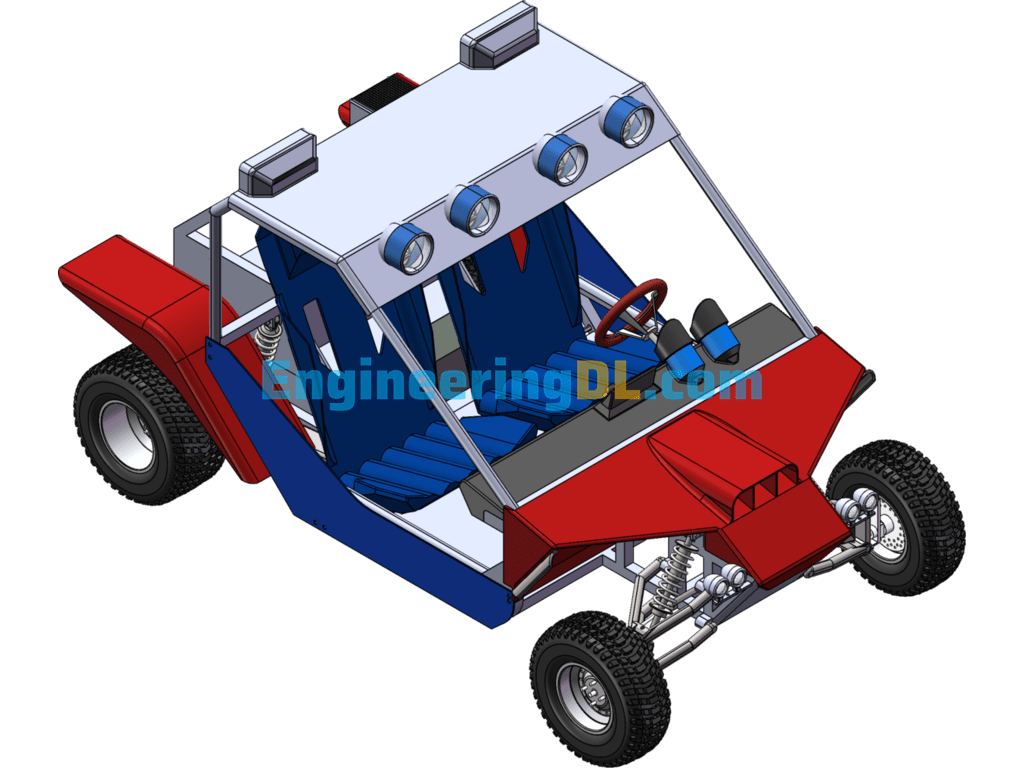 Electric Farmer Buggy SolidWorks Free Download
