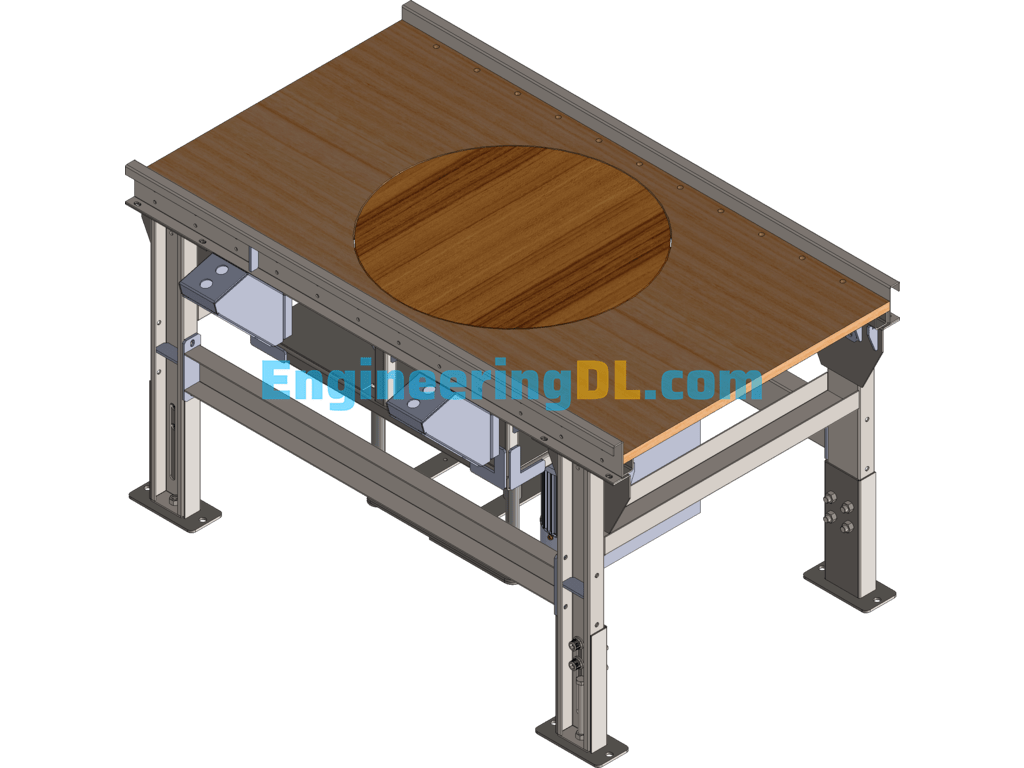 Electric Lifting And Rotating Operating Table SolidWorks Free Download