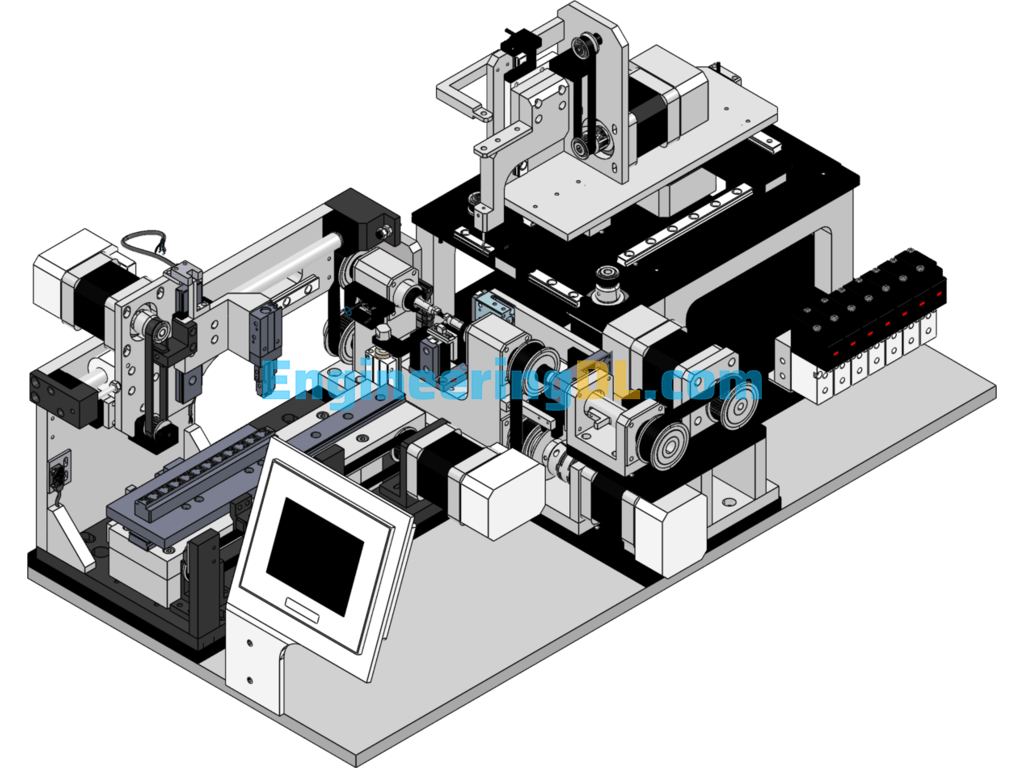Electrical Winding Machine SolidWorks, 3D Exported Free Download