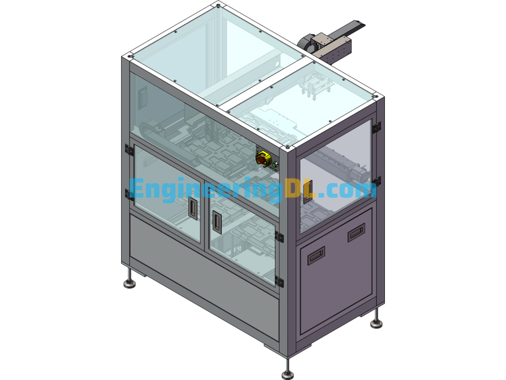 Electronic Product Loading And Unloading Machine Automation Equipment SolidWorks Free Download