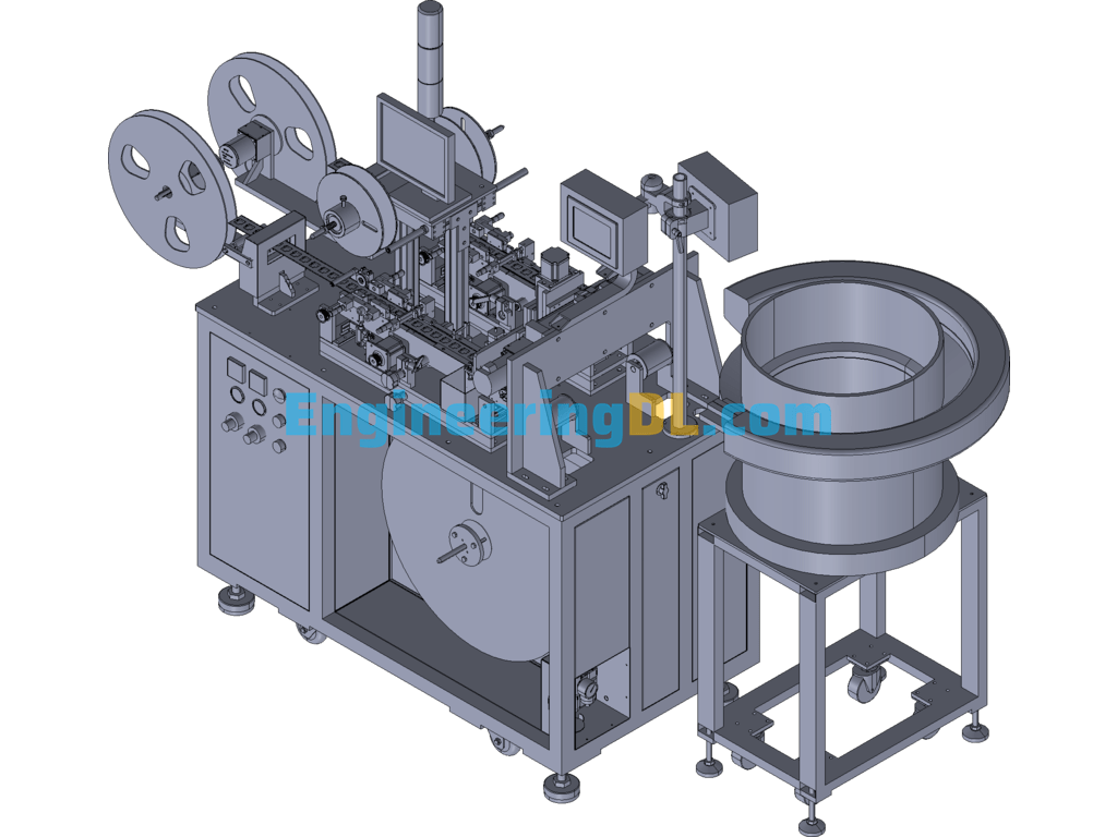 Automatic Packaging Machine For Electronic Products 3D Exported Free Download