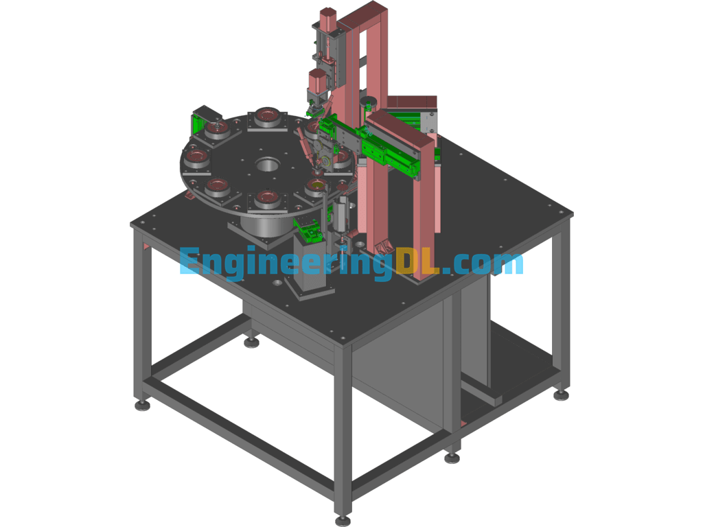 Electronic Product Assembly Machine 3D Exported Free Download