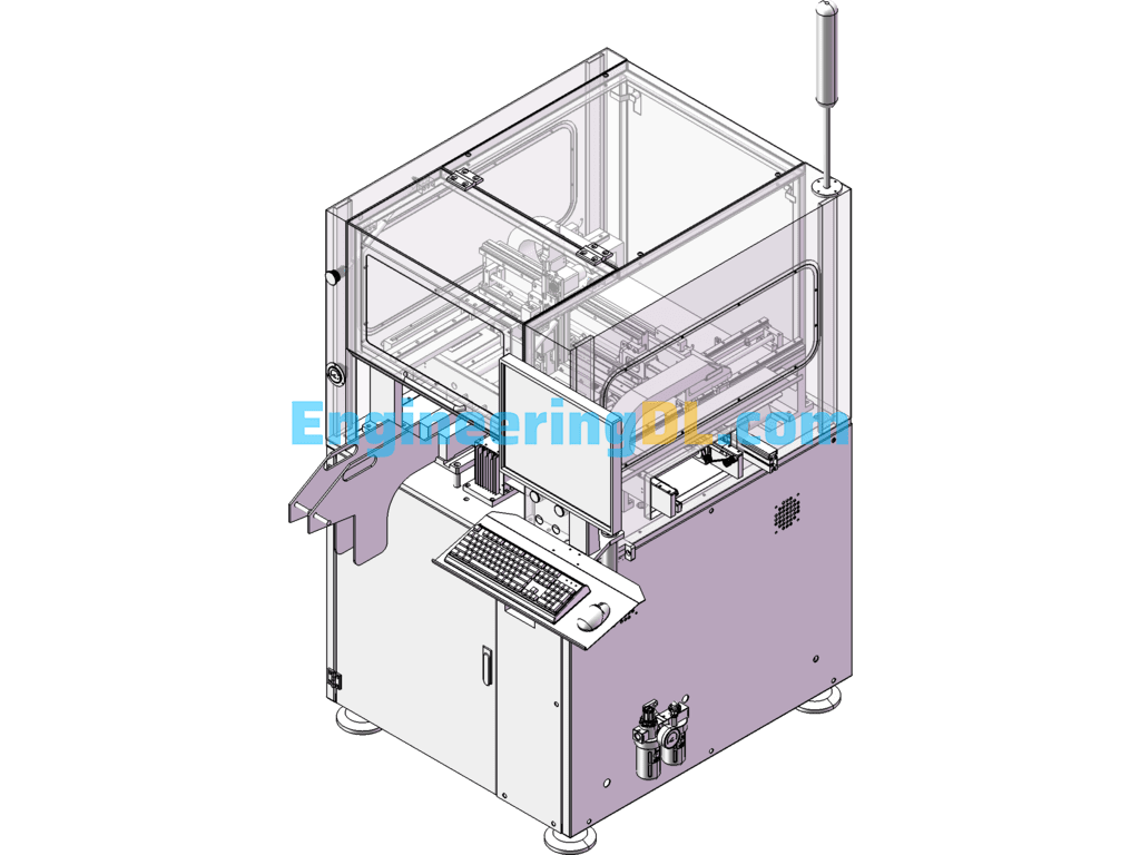 Electronic Component Placement Machine - Mounting Machine (PCBA Circuit Board Mounting Component Equipment) SolidWorks Free Download