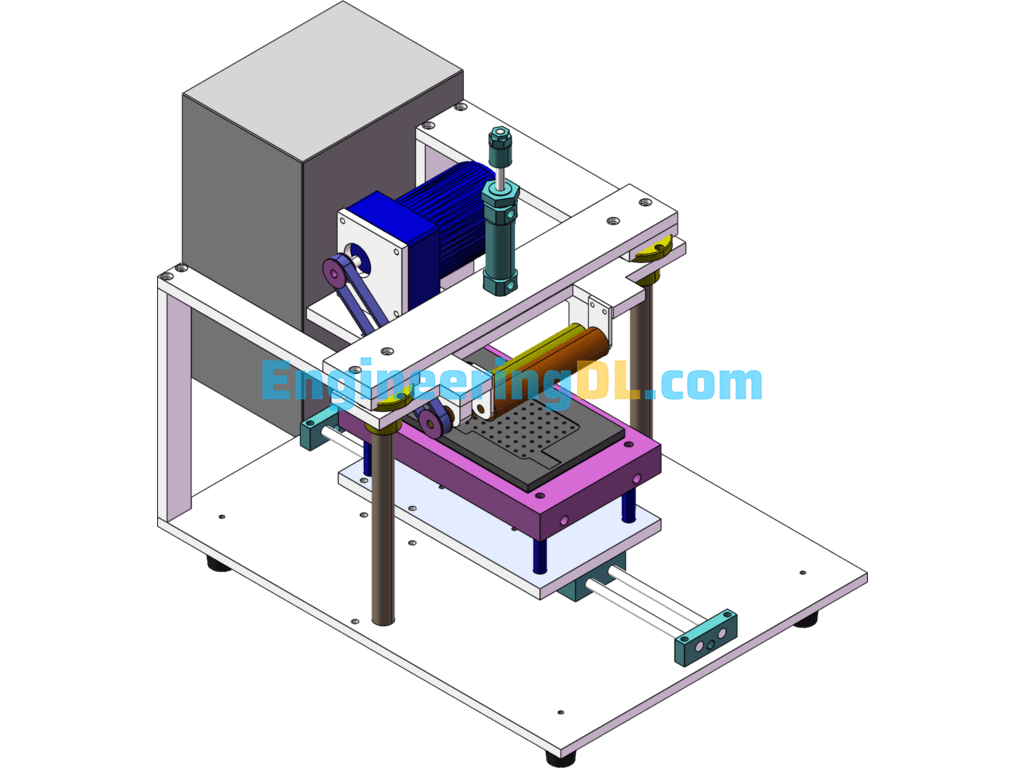 Electronic Inner Screen Glue Removal Machine SolidWorks Free Download
