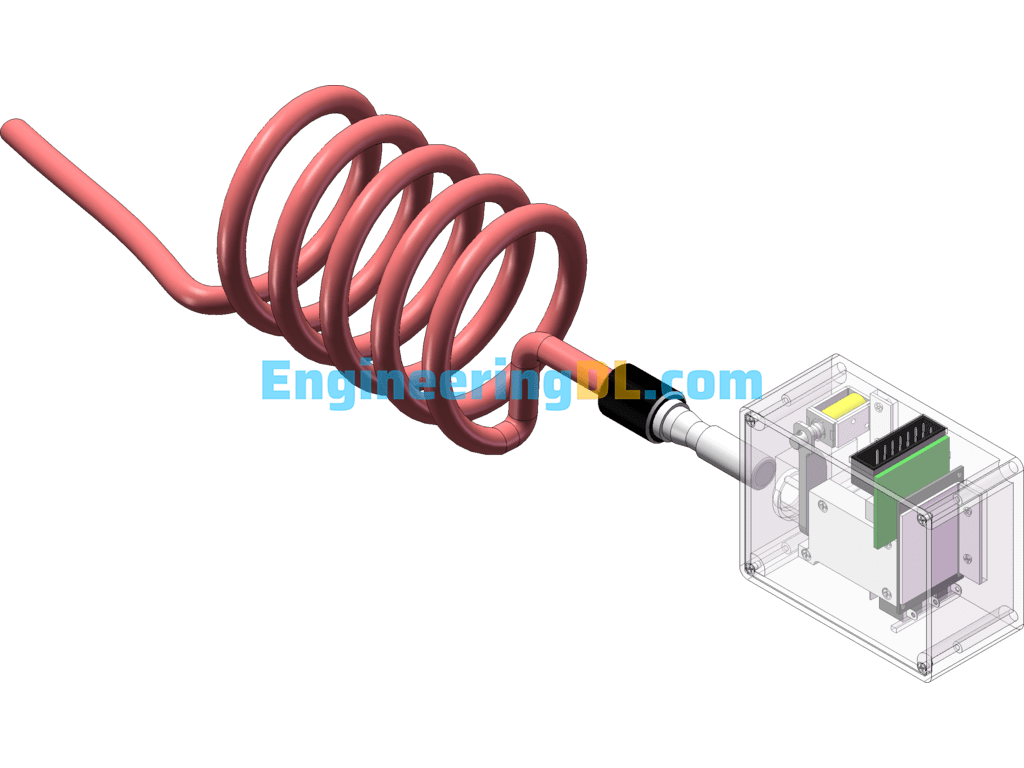 Electronic Sensor Lock SolidWorks, 3D Exported Free Download