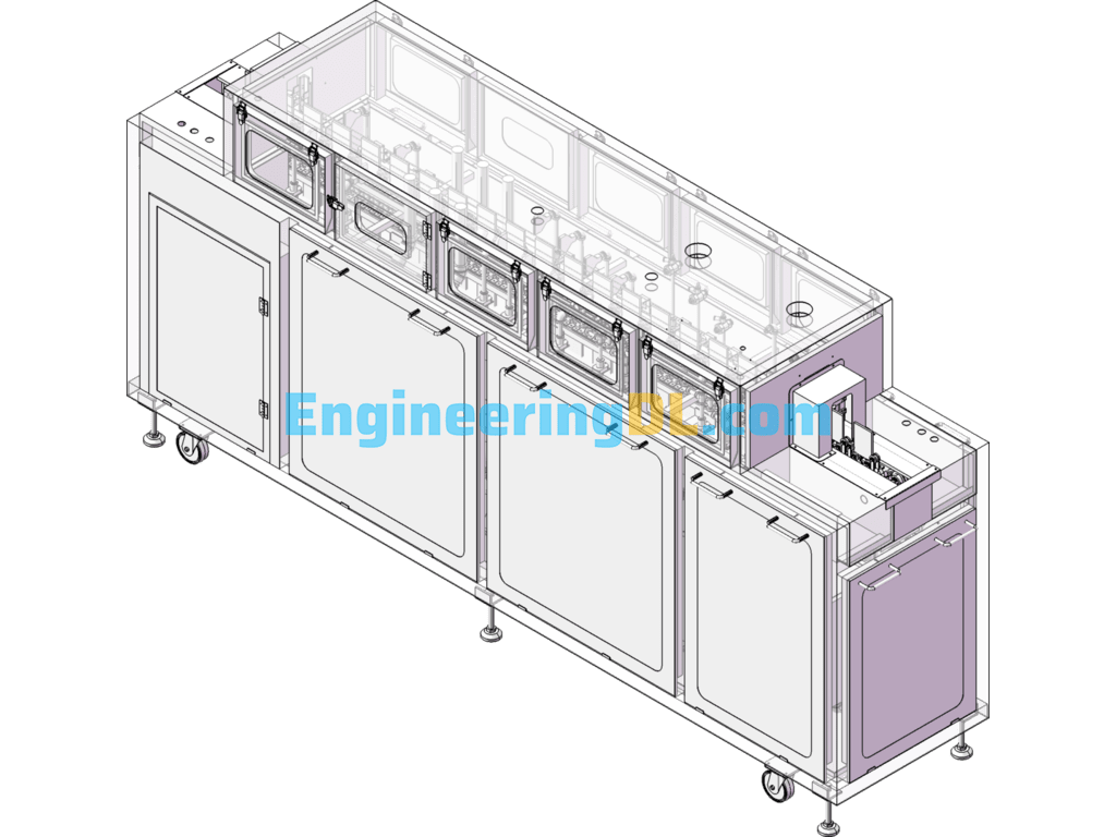 Electronic Board (PCB Board) Cleaning Machine SolidWorks Free Download