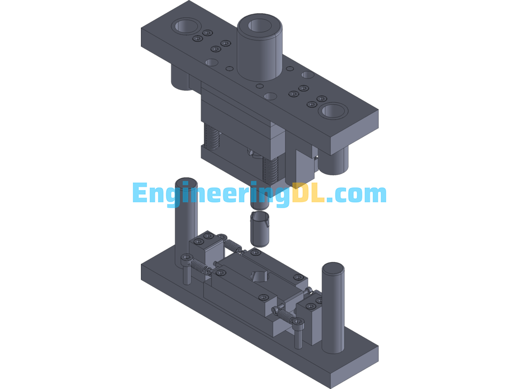 Electronic Tube Cover Expansion Die 3D Exported Free Download