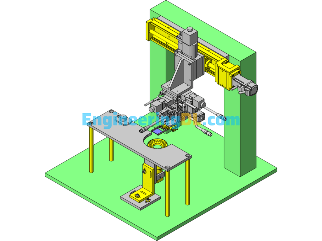 Electronic Assembly Equipment Drawing File SolidWorks, 3D Exported Free Download