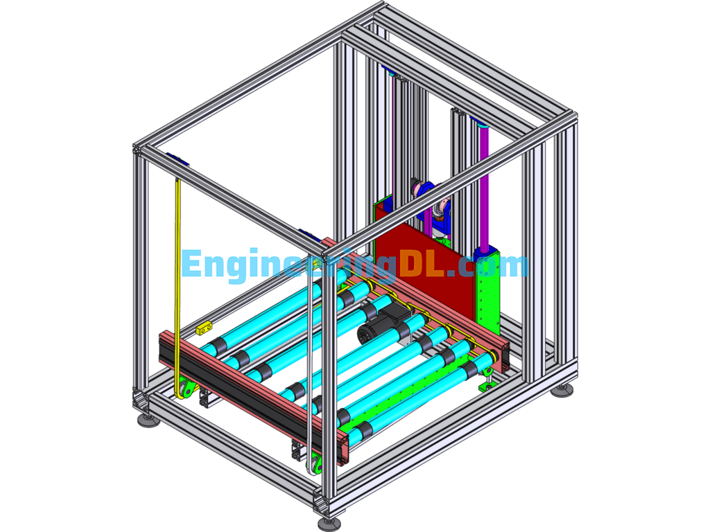 Small Hoist For Electronics Industry SolidWorks Free Download