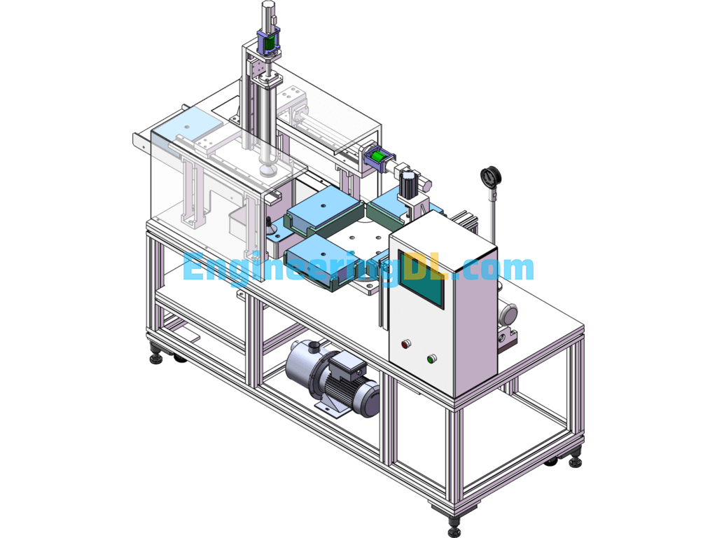 Capacitor Case Sealability Testing Machine SolidWorks Free Download