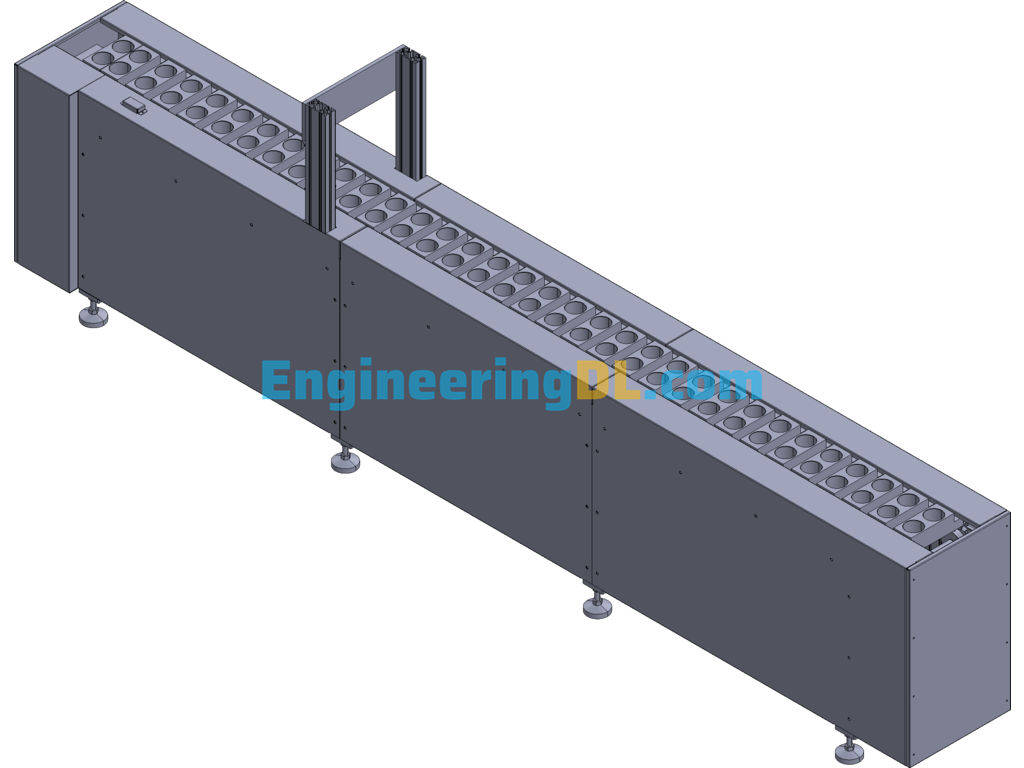 Capacitive Chain Dispensing Line 3D Exported Free Download