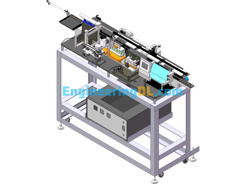 Inductive Automatic Soldering And Inspection Machine (Automatic Waxing Machine) SolidWorks, 3D Exported Free Download