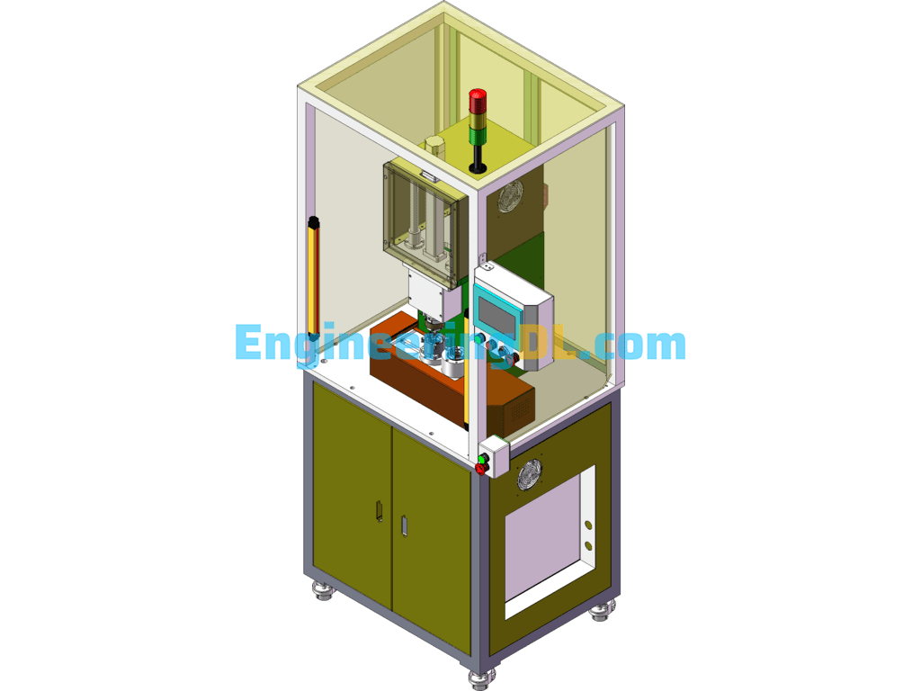 Motor Stator Press Fitting Equipment SolidWorks Free Download