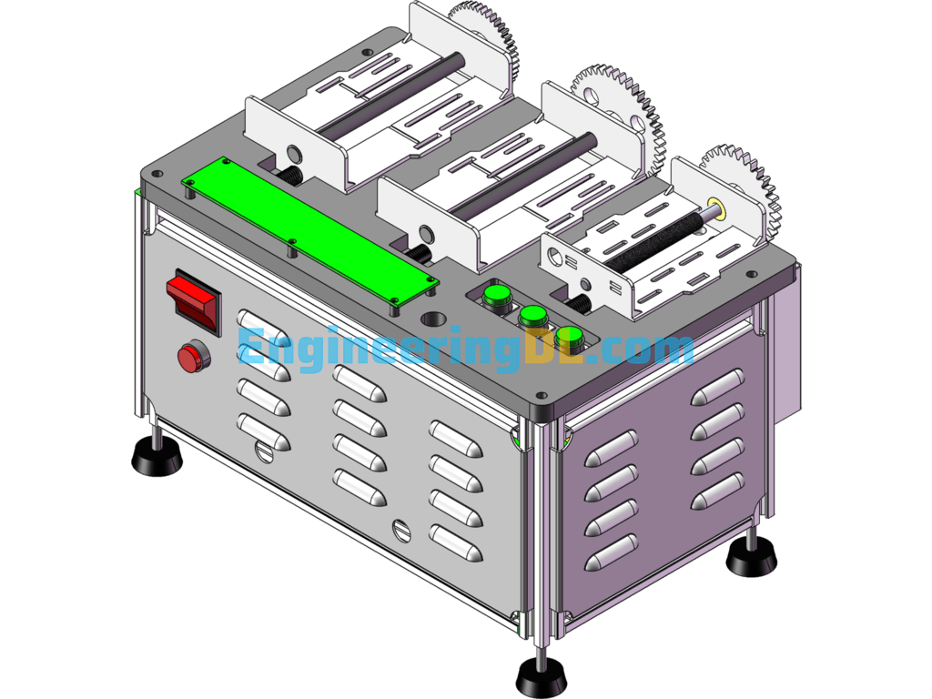 Motor Limiter Screw Test Machine (Aland Non-Standard Machine) SolidWorks Free Download