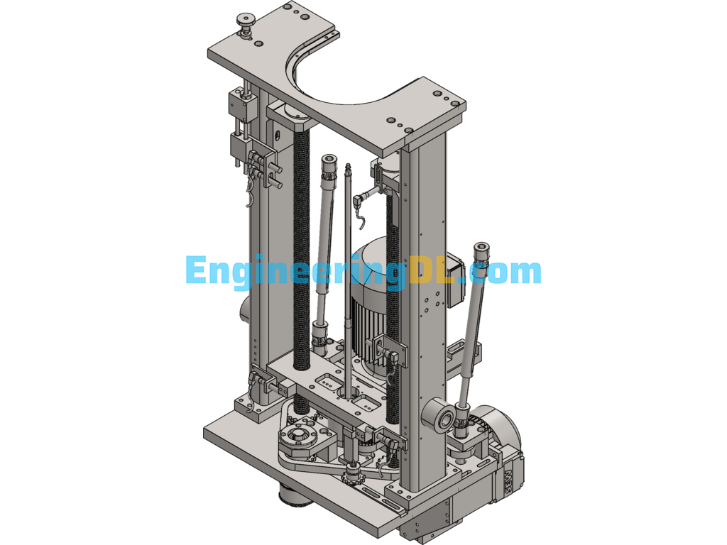 Motor Gearing Mechanism SolidWorks Free Download