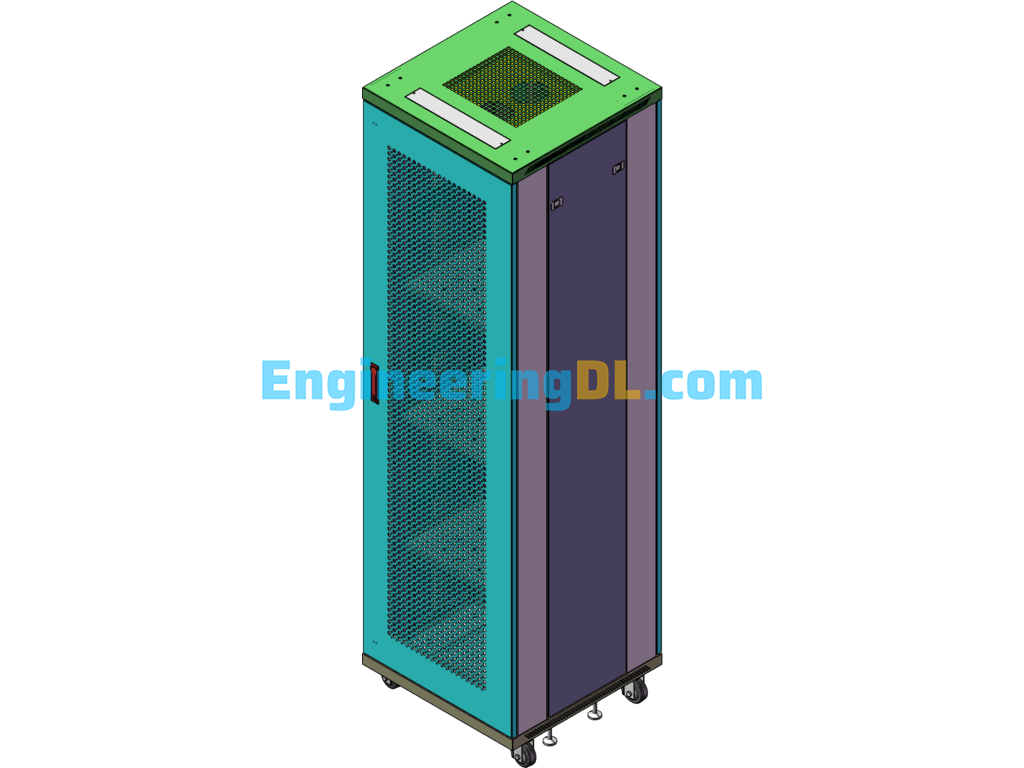 Electric Cabinet Box SolidWorks, 3D Exported Free Download