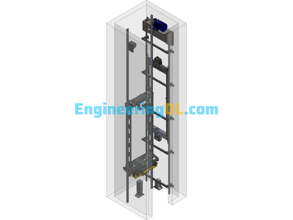 Elevator Internal Structure 3D Exported Free Download