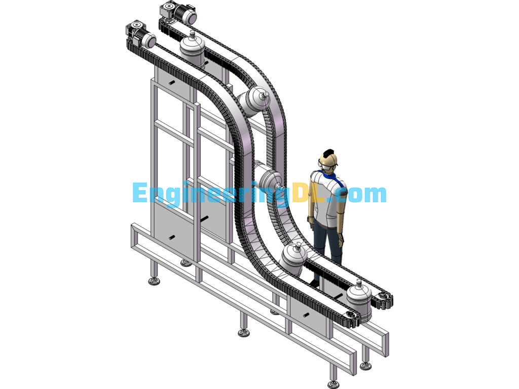 Elevator Conveyor Equipment System SolidWorks Free Download
