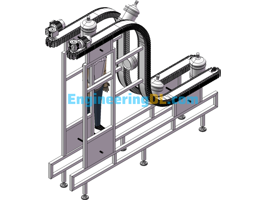 Elevator Conveyor Equipment System SolidWorks Free Download