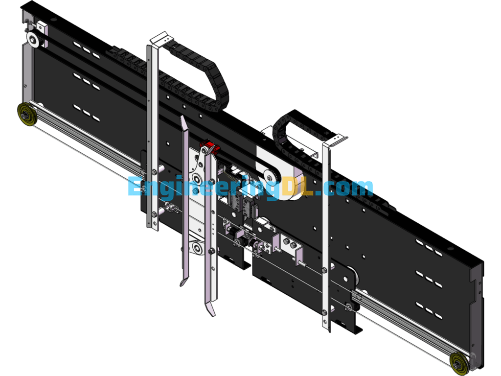 Elevator Door Machine Mechanism (Middle Division 800 Door Machine) SolidWorks Free Download