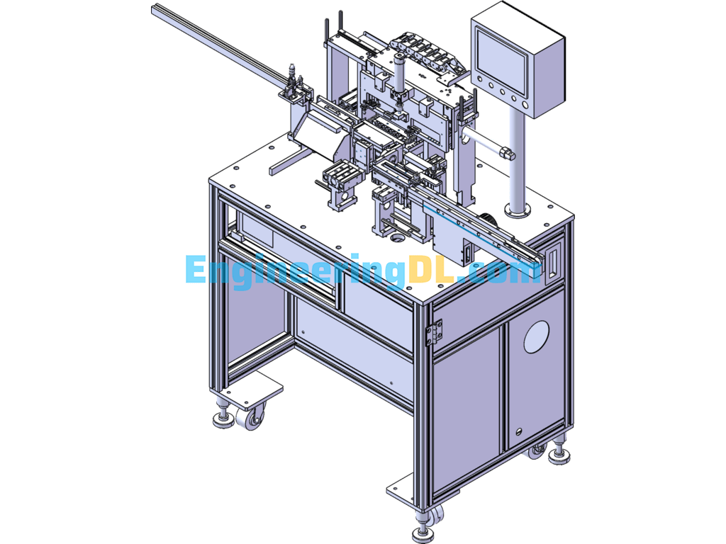 Electrical Components Automatic Electrical Performance Testing Machine (Electrical Testing Machine) SolidWorks, 3D Exported Free Download