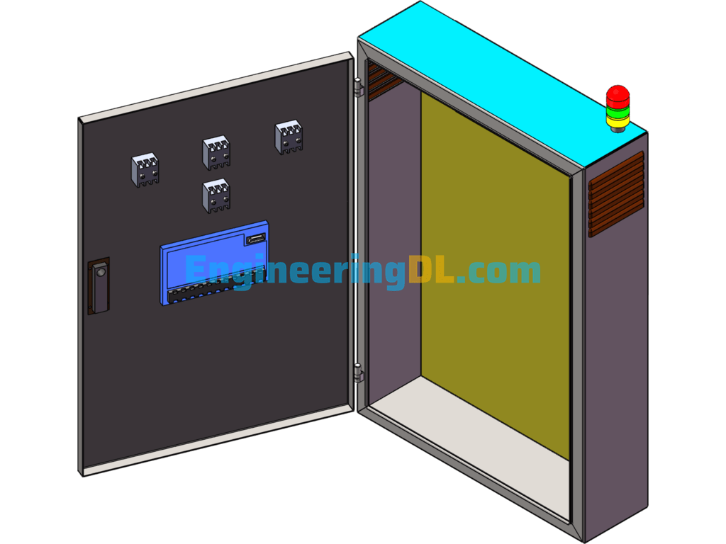 Electrical Control Cabinet SolidWorks Free Download