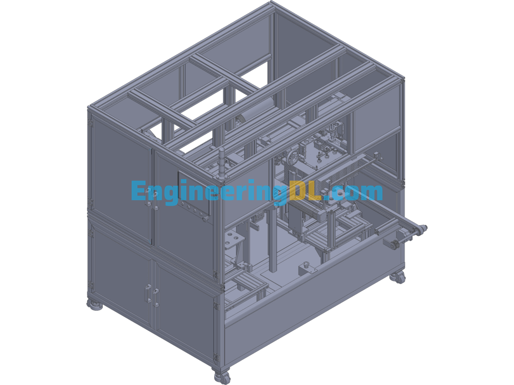 Battery Packaging Line 3D Exported Free Download