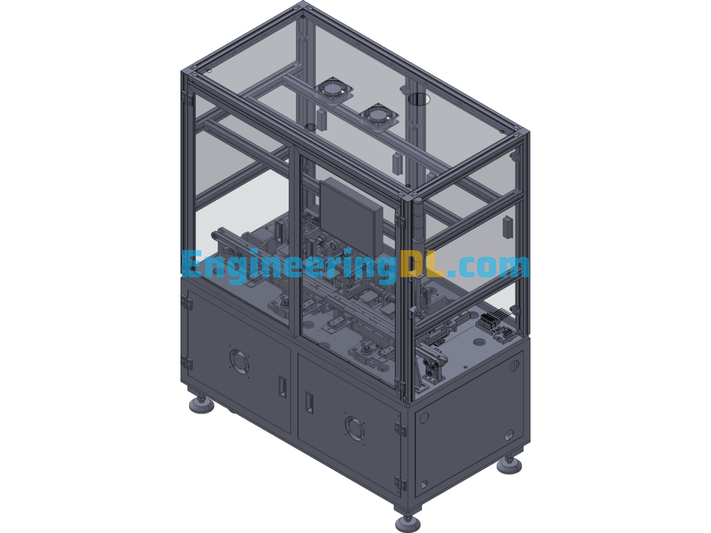 Battery Pole Bending Machine 3D Exported Free Download