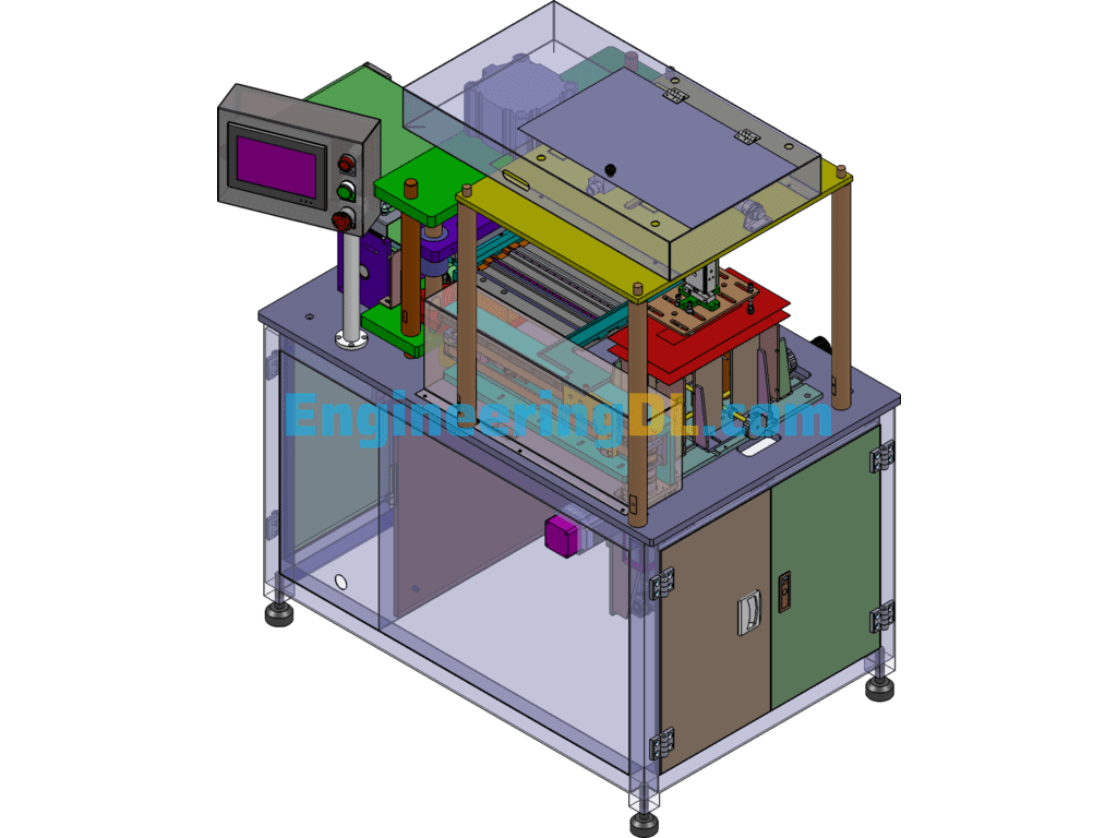 Battery Electrode Cutting Machine-Slice Cutting Machine SolidWorks Free Download