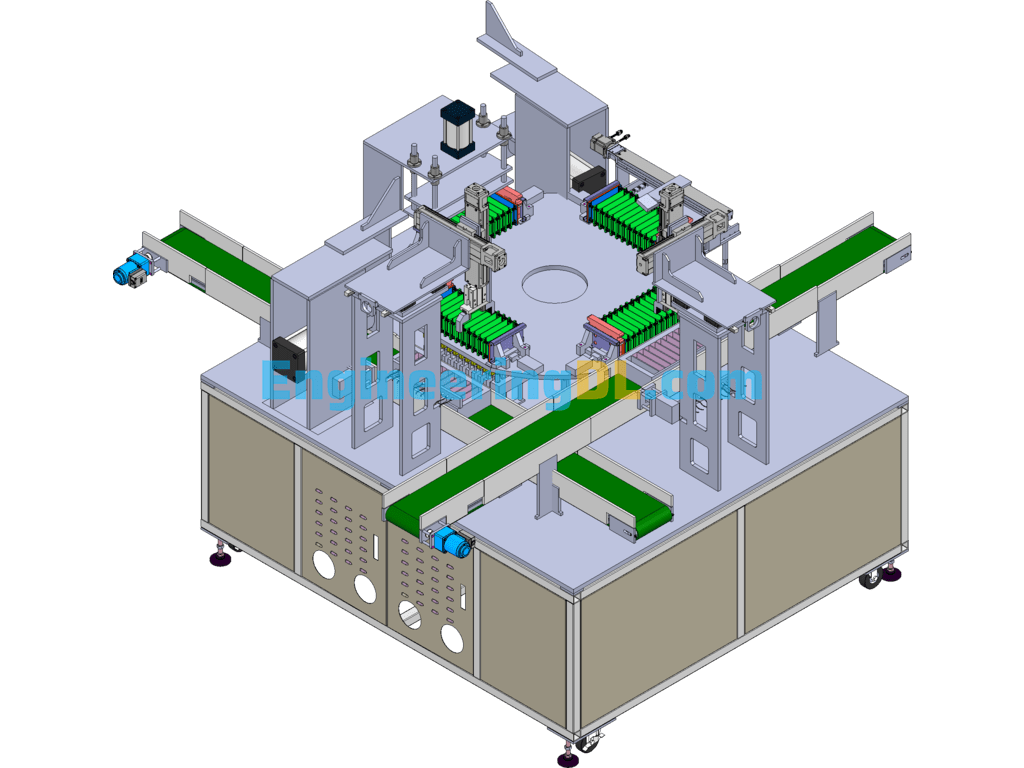 Battery Testing Equipment SolidWorks, 3D Exported Free Download