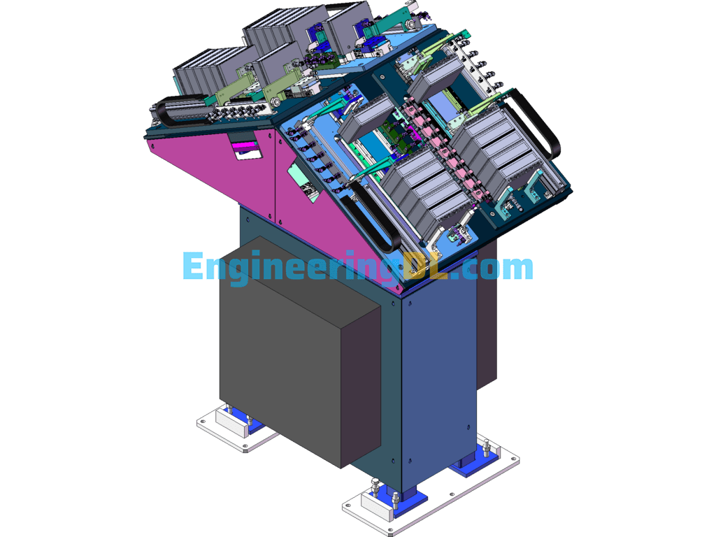 Battery Module Pre-Assembly Fixture Equipment SolidWorks Free Download