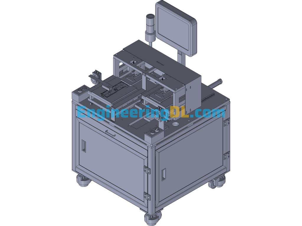 Battery Measuring Machine 3D Exported Free Download