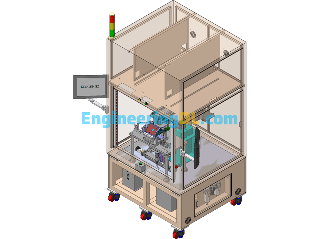 Power Potentiometer Automatic Assembly Machine SolidWorks, 3D Exported Free Download
