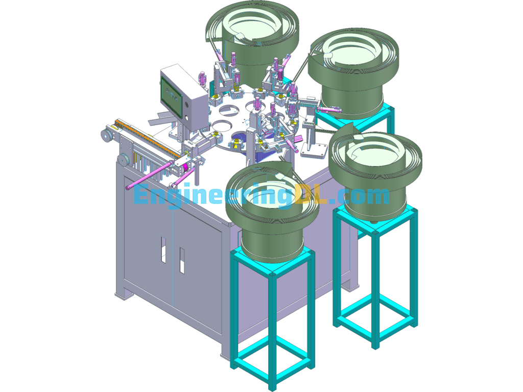 Solenoid Valve Junction Box Automatic Assembly Machine Solution SolidWorks Free Download