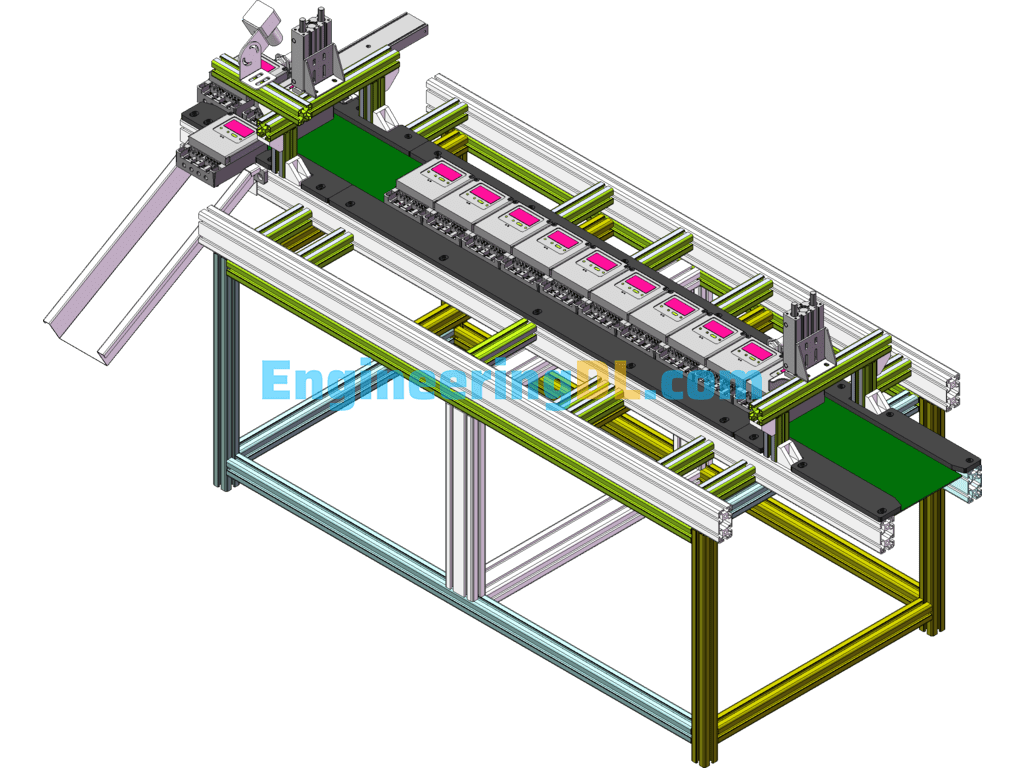 Energy Meter Sorting Conveyor SolidWorks Free Download
