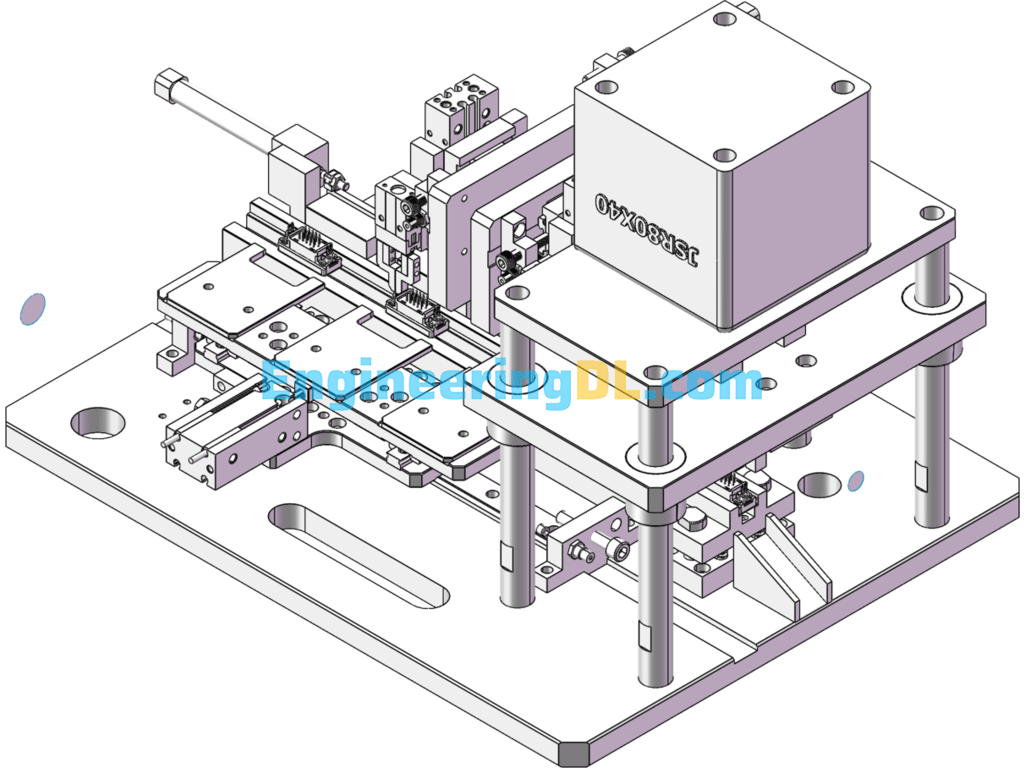 Computer Serial Connection Cable Assembly Machine SolidWorks Free Download