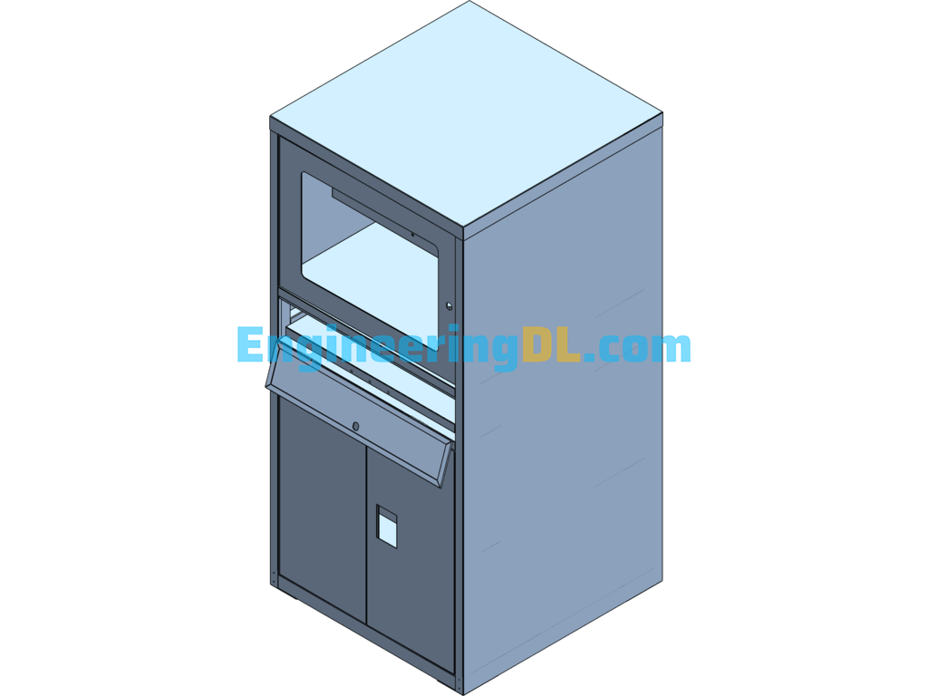 Computer Cabinet Sheet Metal Parts Design SolidWorks, 3D Exported Free Download