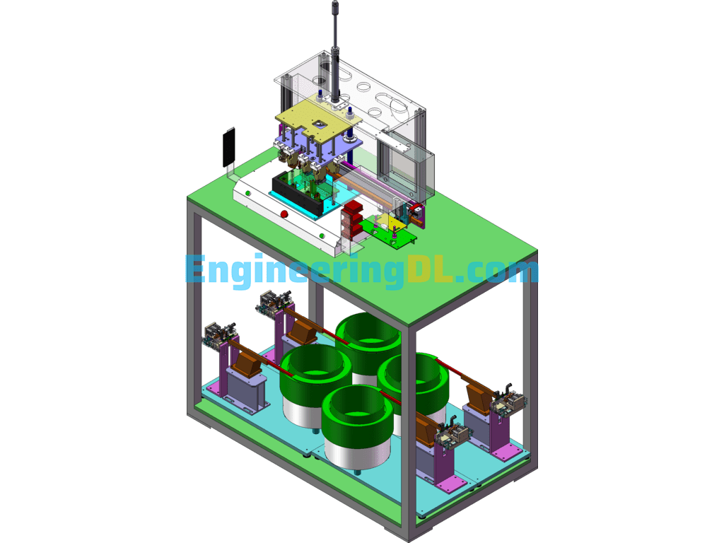 Circuit Board Press Nail Assembly Machine Non-Standard Automation Equipment SolidWorks Free Download