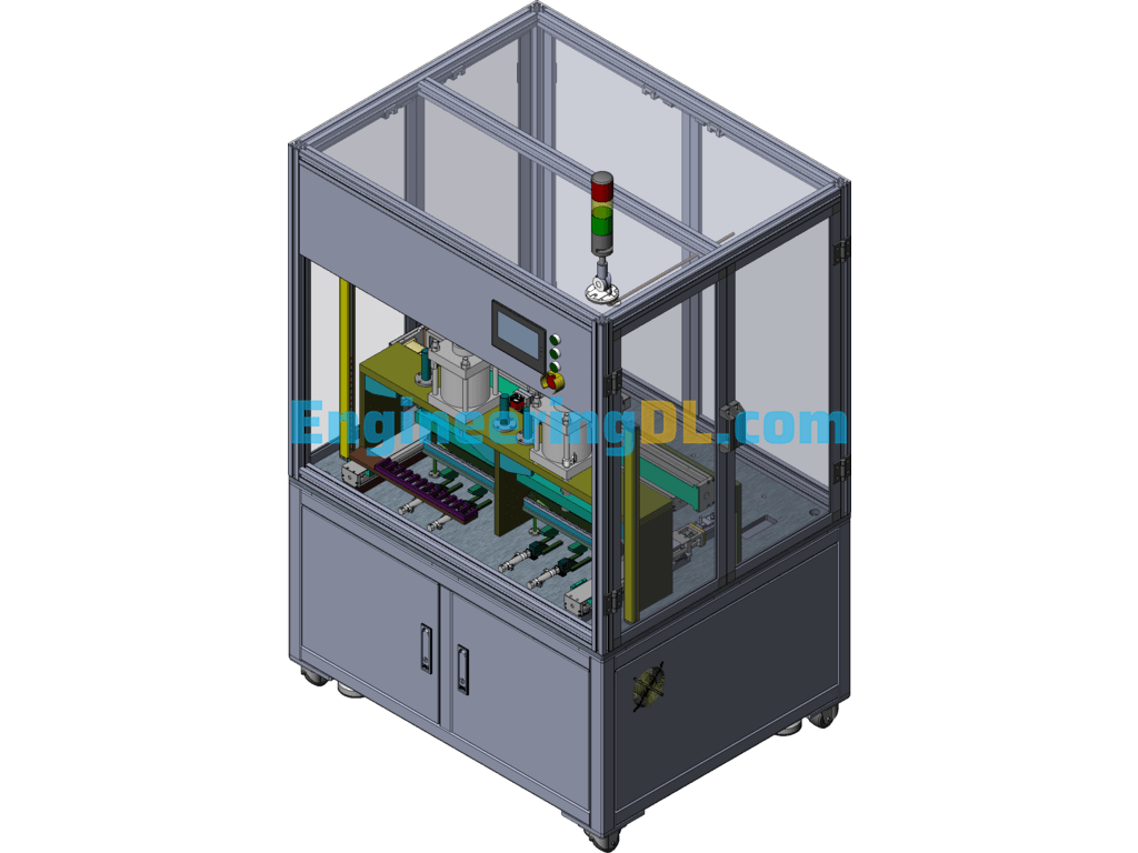 Automatic Resistance Cutting Test Machine Equipment (With Detailed DFM) SolidWorks, 3D Exported Free Download