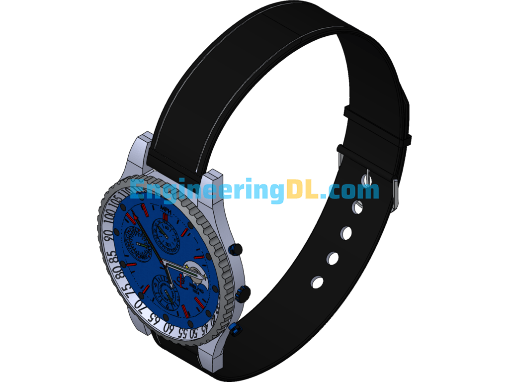 Breitling Watches SolidWorks, 3D Exported Free Download