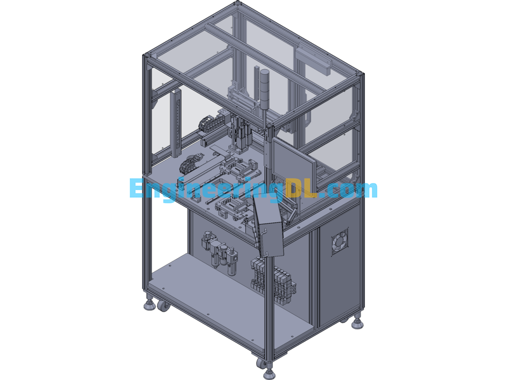Blind Plug Press-In Automation Equipment 3D Exported Free Download