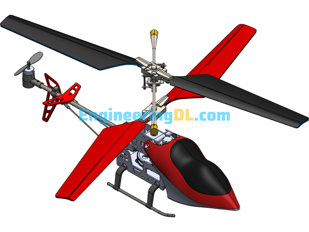 Helicopter Model SolidWorks Free Download