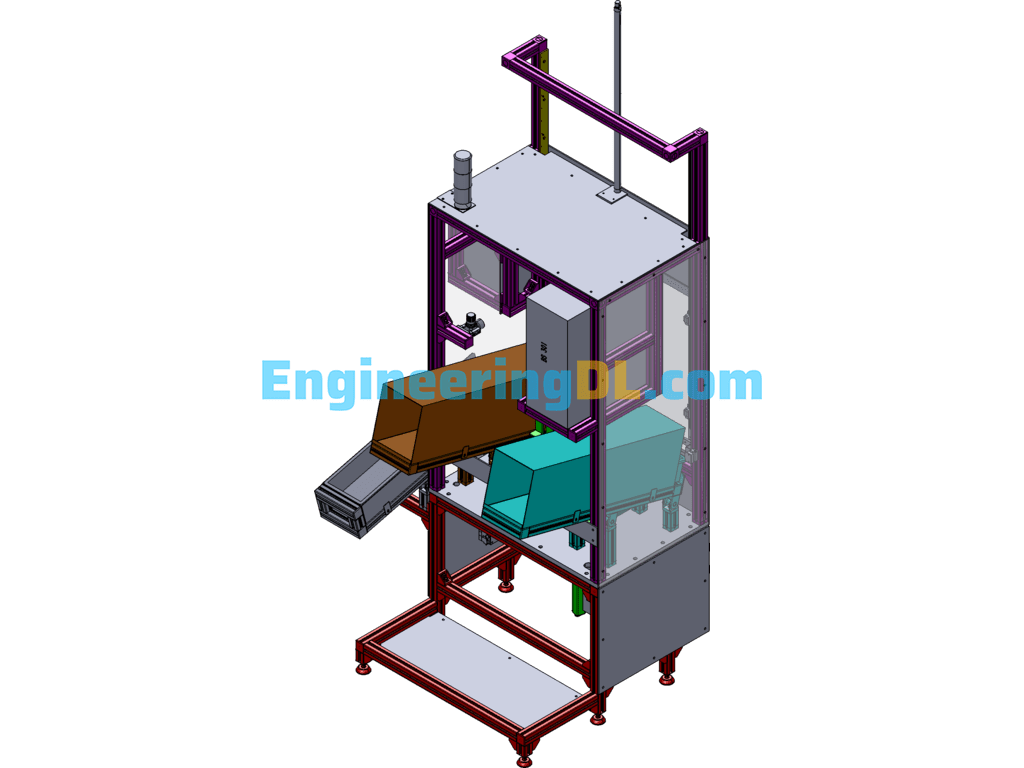 Vacuum Booster Upper Rod Assembly Machine SolidWorks, 3D Exported Free Download