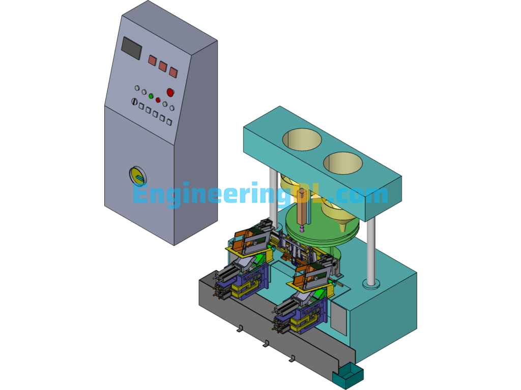 Vacuum Packaging Machine (Bag Release, Pumping, Inflation, Heat Sealing) SolidWorks Free Download