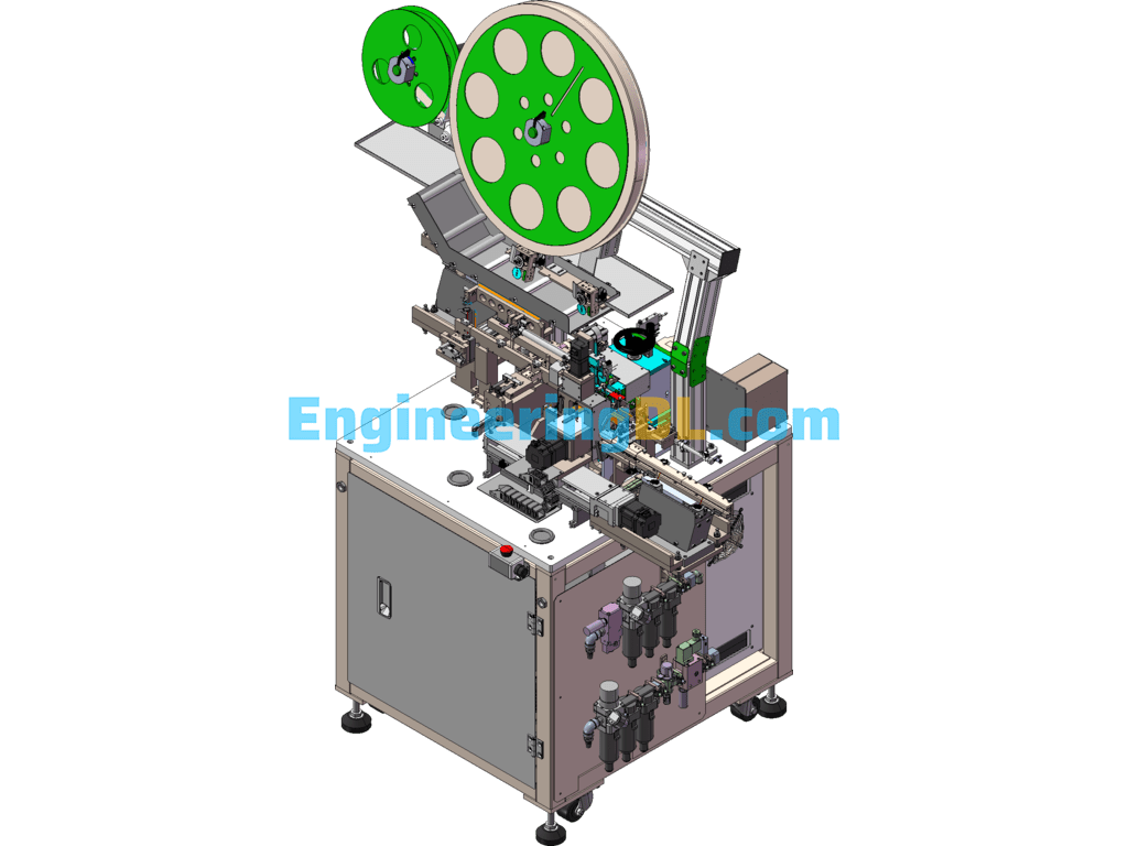 Vacuum Tube Assembly And Packaging Machine SolidWorks, 3D Exported Free Download
