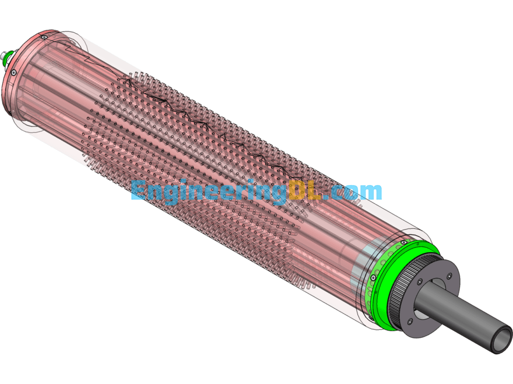 Vacuum Roller (OD 159) SolidWorks Free Download