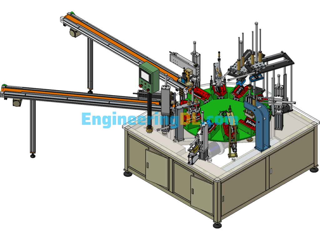 Eyeglass Case Assembly Machine (Non-Standard Automatic Assembly Machine) SolidWorks Free Download