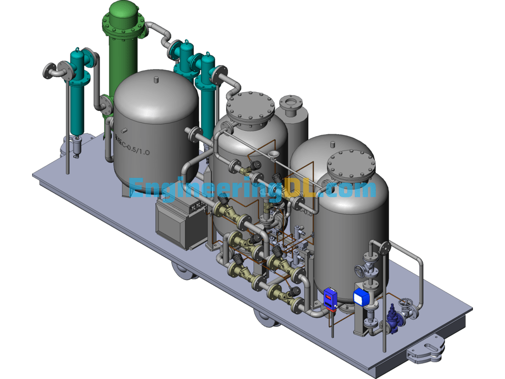 Mine Explosion-Proof-Nitrogen Generators SolidWorks, 3D Exported Free Download
