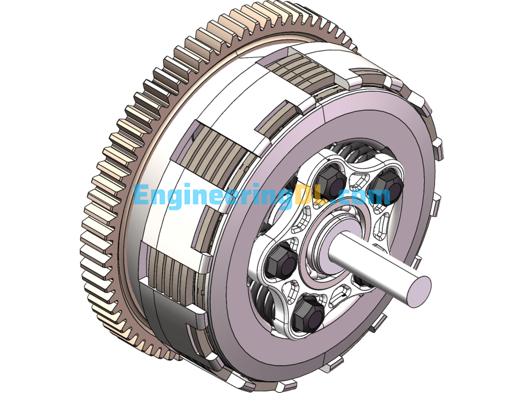 Pull Type Clutch For Mining Construction Vehicles SolidWorks Free Download